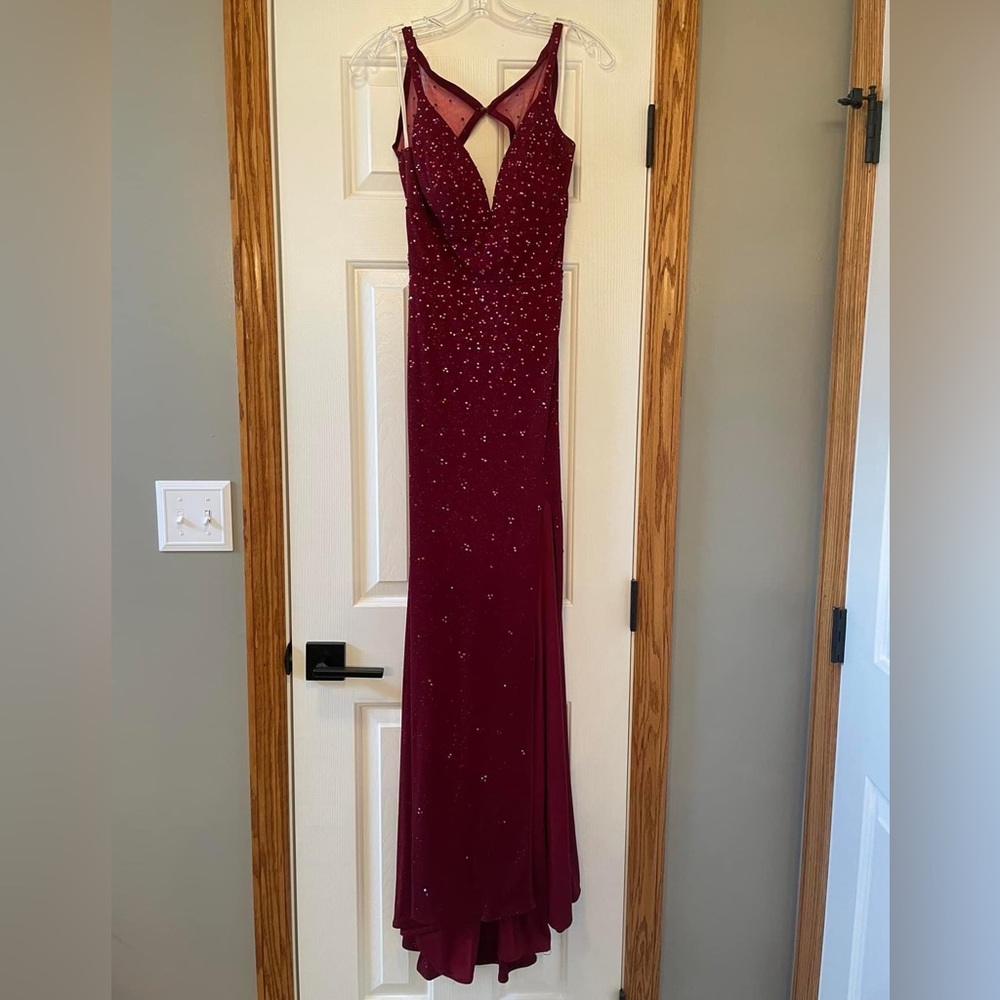 Wine Colored prom dress